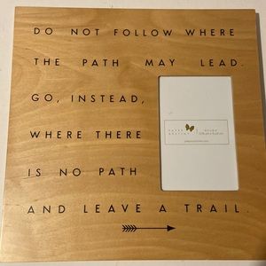 Paper Destiny inspirational hardwood Picture Frame NWT